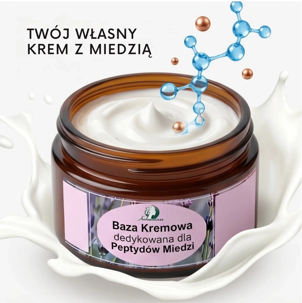 Baza Kremowa do kremów z Peptydami Miedziowymi DIY twój własny krem